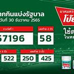 ฉลาก กินแบ่ง รัฐบาล วัน ที่ 30 ธันวาคม 2560